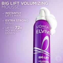 Collagen Peptide + Lifter Big Lift Volumizing Mousse for Thin, Flat Hair