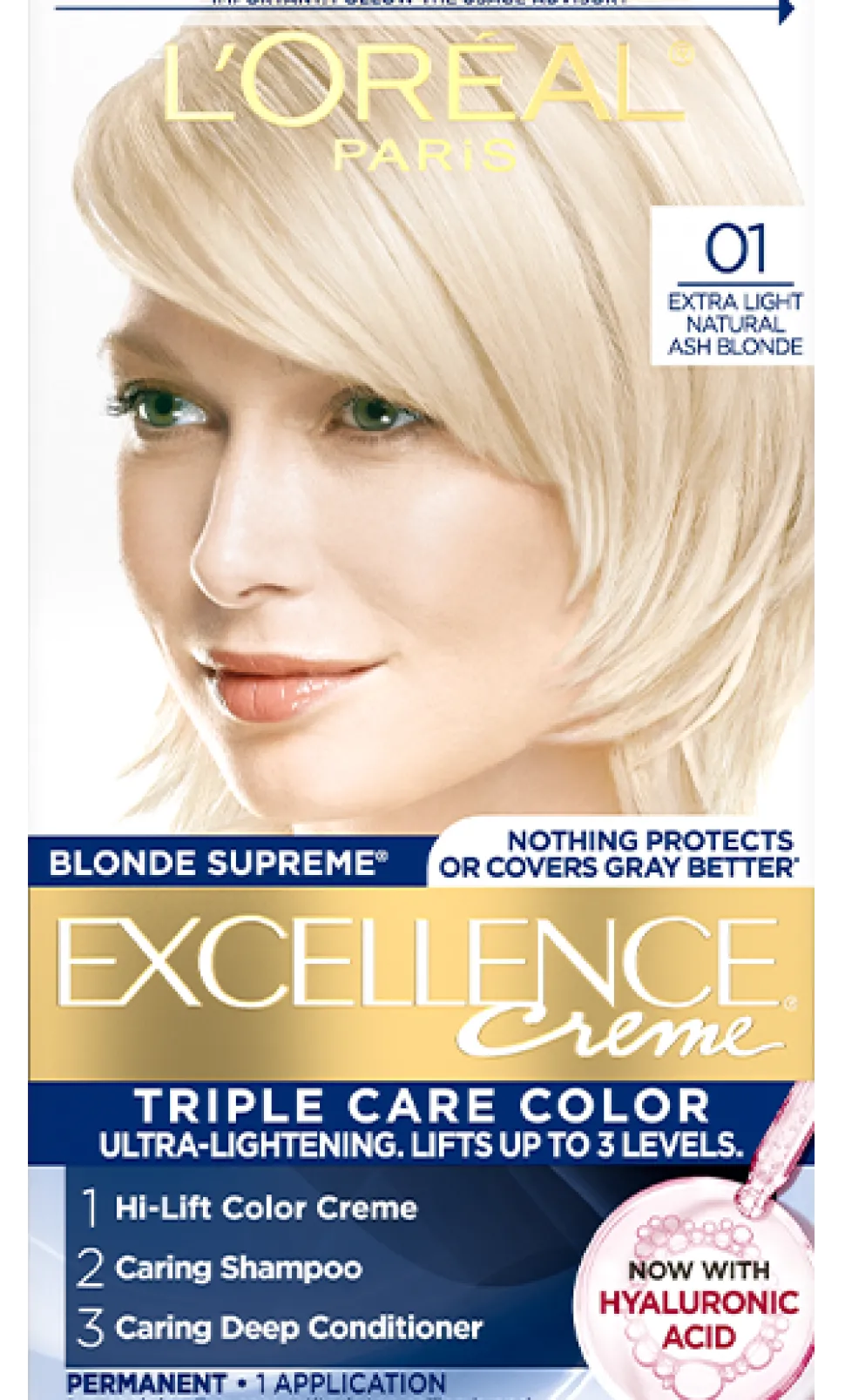 Crème Triple Care Permanent Hair Color for 100% Gray Hair Coverage