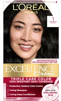 Crème Triple Care Permanent Hair Color for 100% Gray Hair Coverage