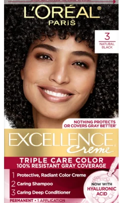 Crème Triple Care Permanent Hair Color for 100% Gray Hair Coverage
