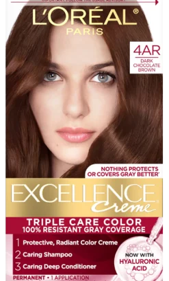 Crème Triple Care Permanent Hair Color for 100% Gray Hair Coverage