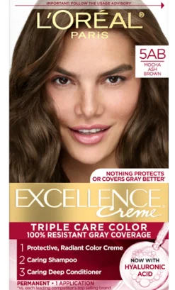 Crème Triple Care Permanent Hair Color for 100% Gray Hair Coverage