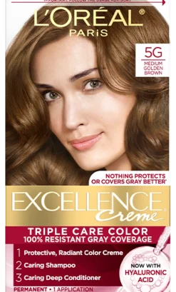 Crème Triple Care Permanent Hair Color for 100% Gray Hair Coverage