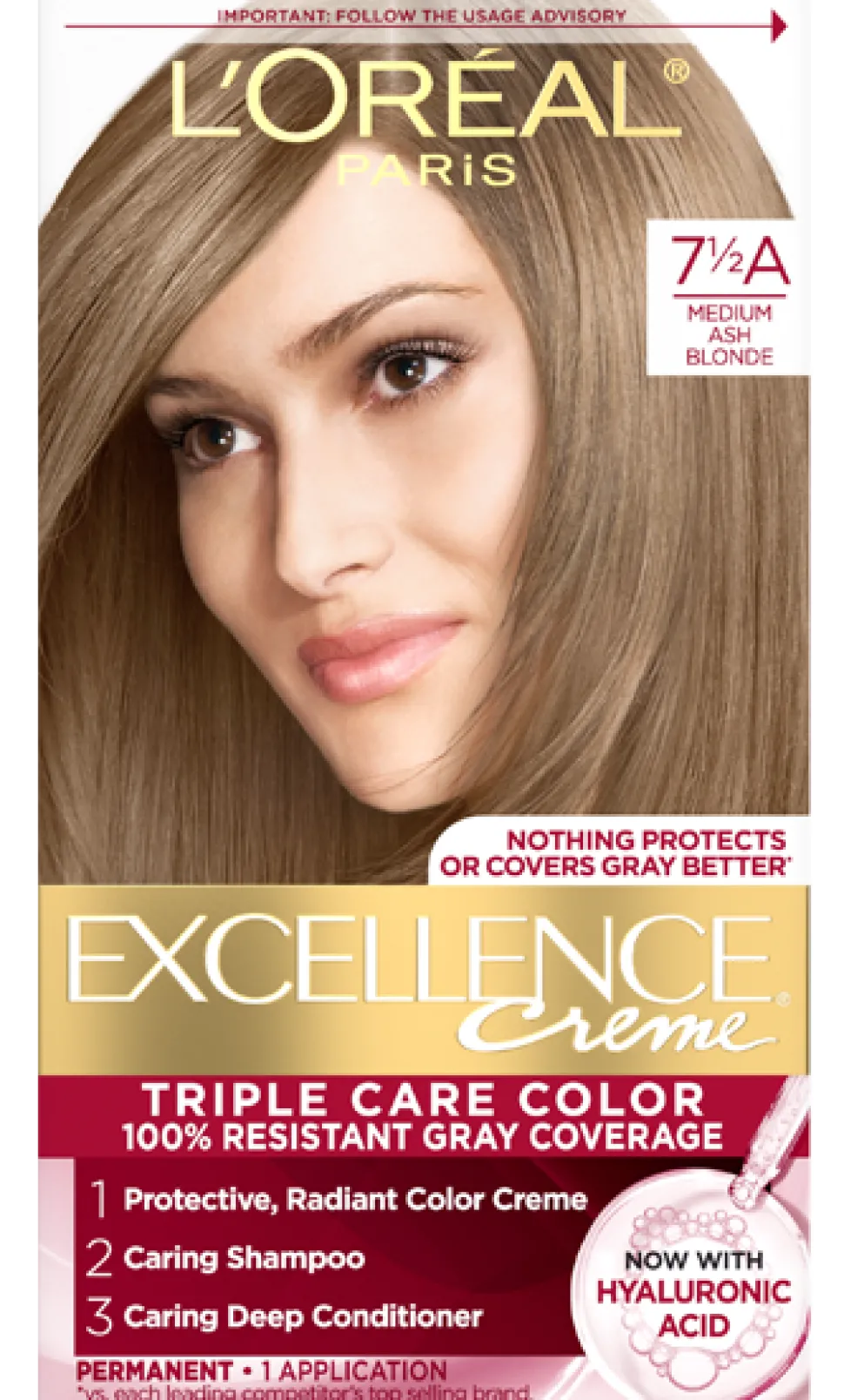 Crème Triple Care Permanent Hair Color for 100% Gray Hair Coverage