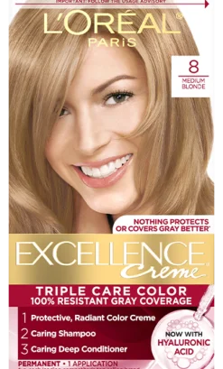 Crème Triple Care Permanent Hair Color for 100% Gray Hair Coverage