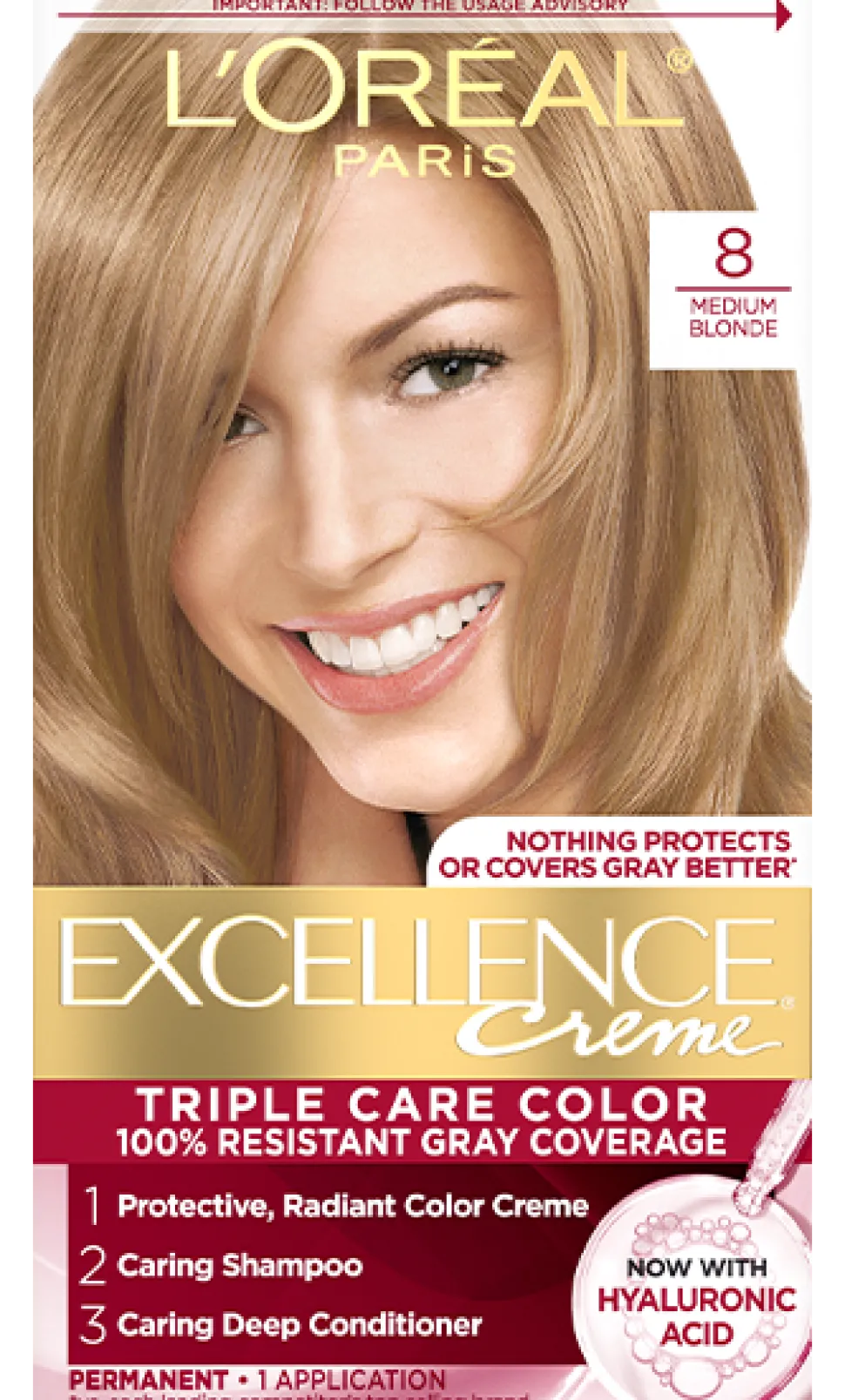 Crème Triple Care Permanent Hair Color for 100% Gray Hair Coverage