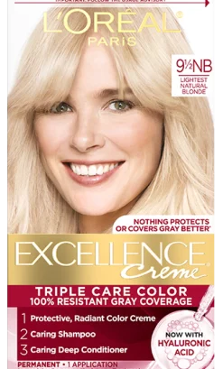 Crème Triple Care Permanent Hair Color for 100% Gray Hair Coverage