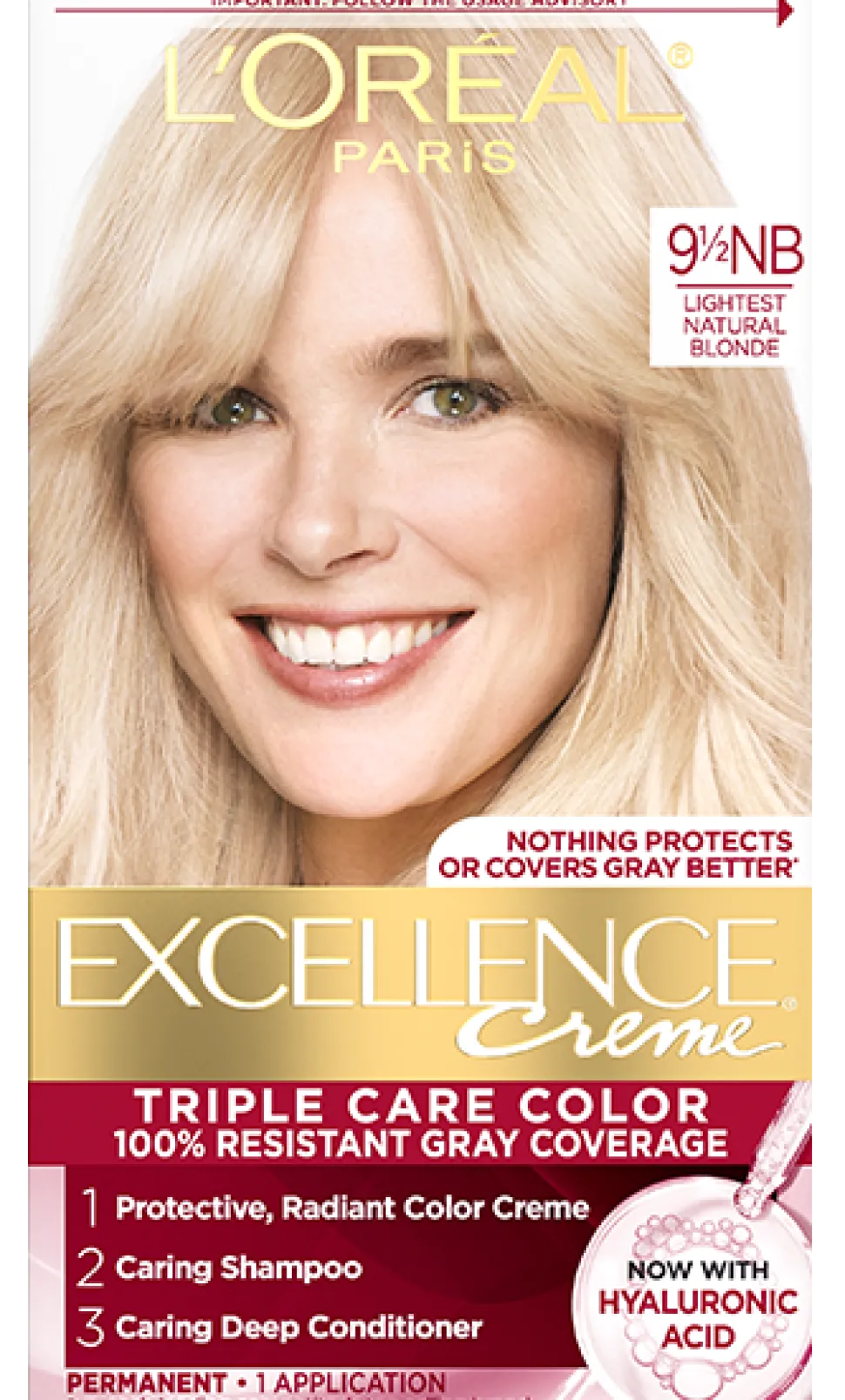 Crème Triple Care Permanent Hair Color for 100% Gray Hair Coverage
