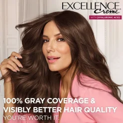 Crème Triple Care Permanent Hair Color for 100% Gray Hair Coverage