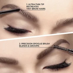 Definer Mechanical Waterproof Ultra-Fine Tip Eyebrow Pencil with Spoolie Brush