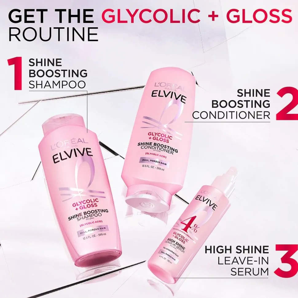 Glycolic + Gloss Shine Boosting Shampoo for Glossy Hair