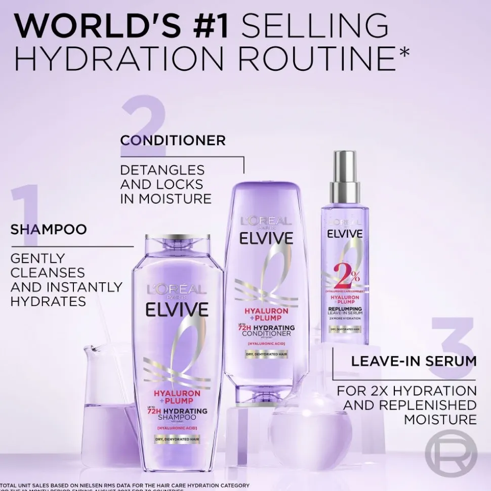 Hyaluron + Plump Hydrating Conditioner with Hyaluronic Acid for Dry Hair