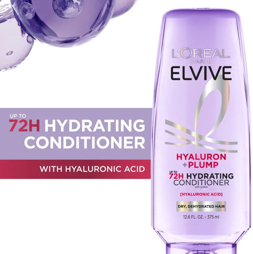 Hyaluron + Plump Hydrating Conditioner with Hyaluronic Acid for Dry Hair