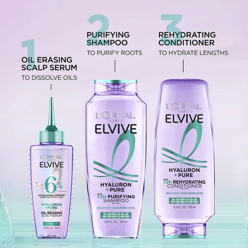Hyaluron Pure 72H Purifying Shampoo for Oily Hair
