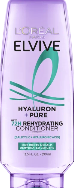 Hyaluron + Pure 72H Rehydrating Conditioner, Oily Hair