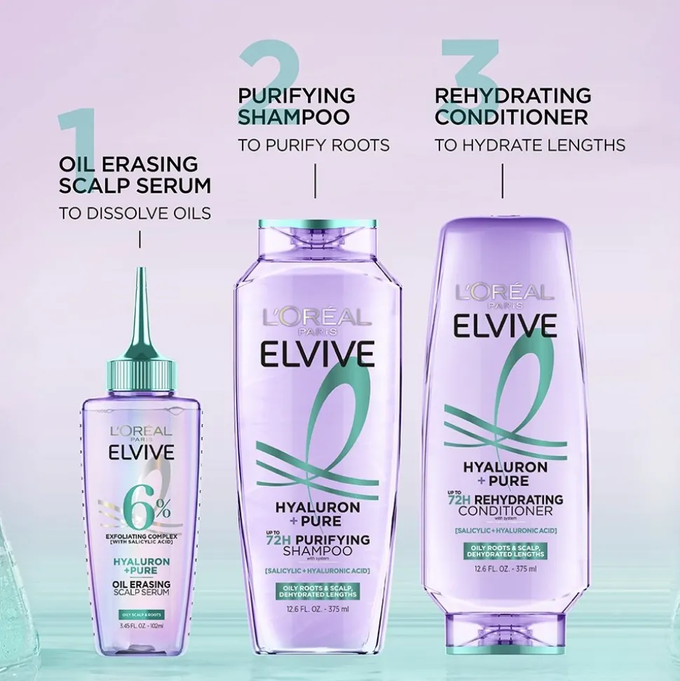 Hyaluron Pure 72H Rehydrating Conditioner, Oily Hair
