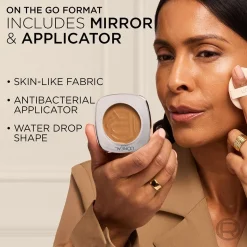 Hyaluron Tinted Balm Foundation for Mature Skin with Buildable Light to Medium Coverage