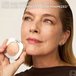 Hyaluron Tinted Balm Foundation for Mature Skin with Buildable Light to Medium Coverage