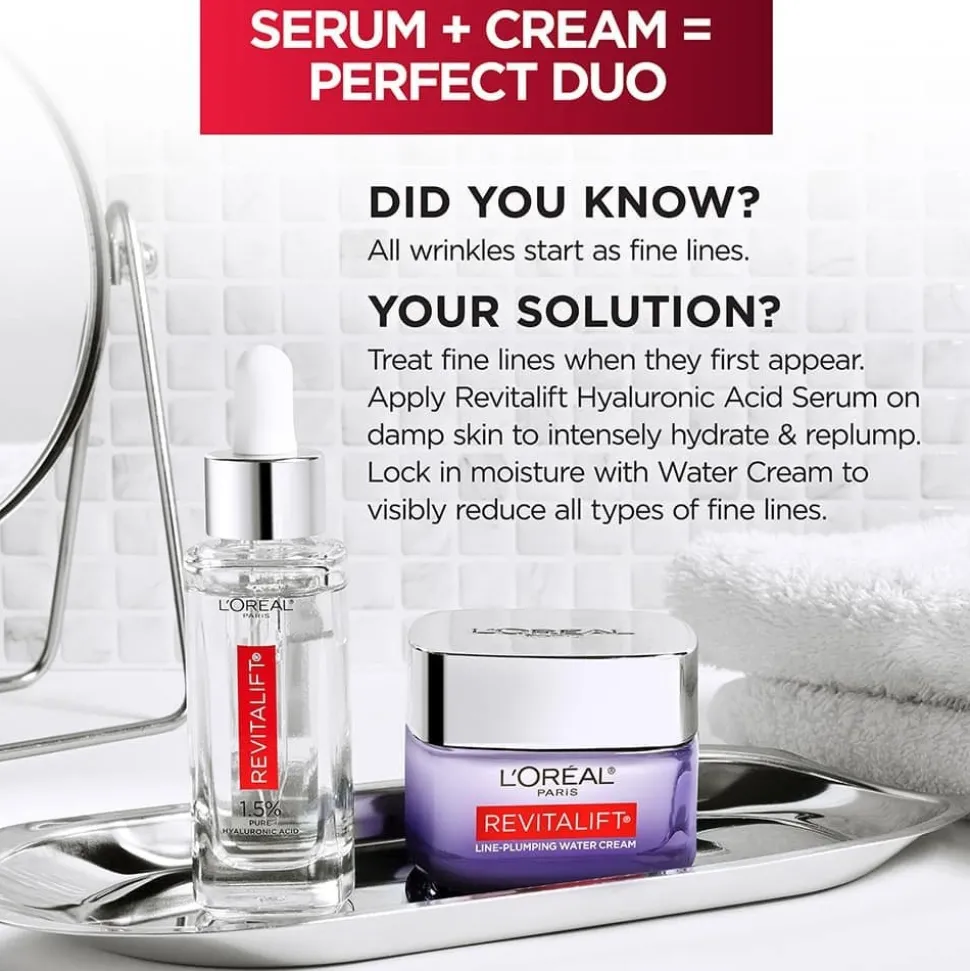Micro Hyaluronic acid + Ceramides line-plumping water cream