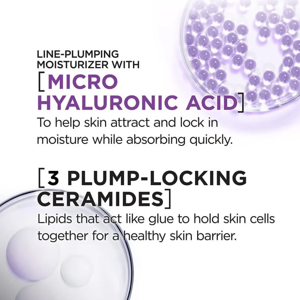 Micro Hyaluronic acid + Ceramides line-plumping water cream