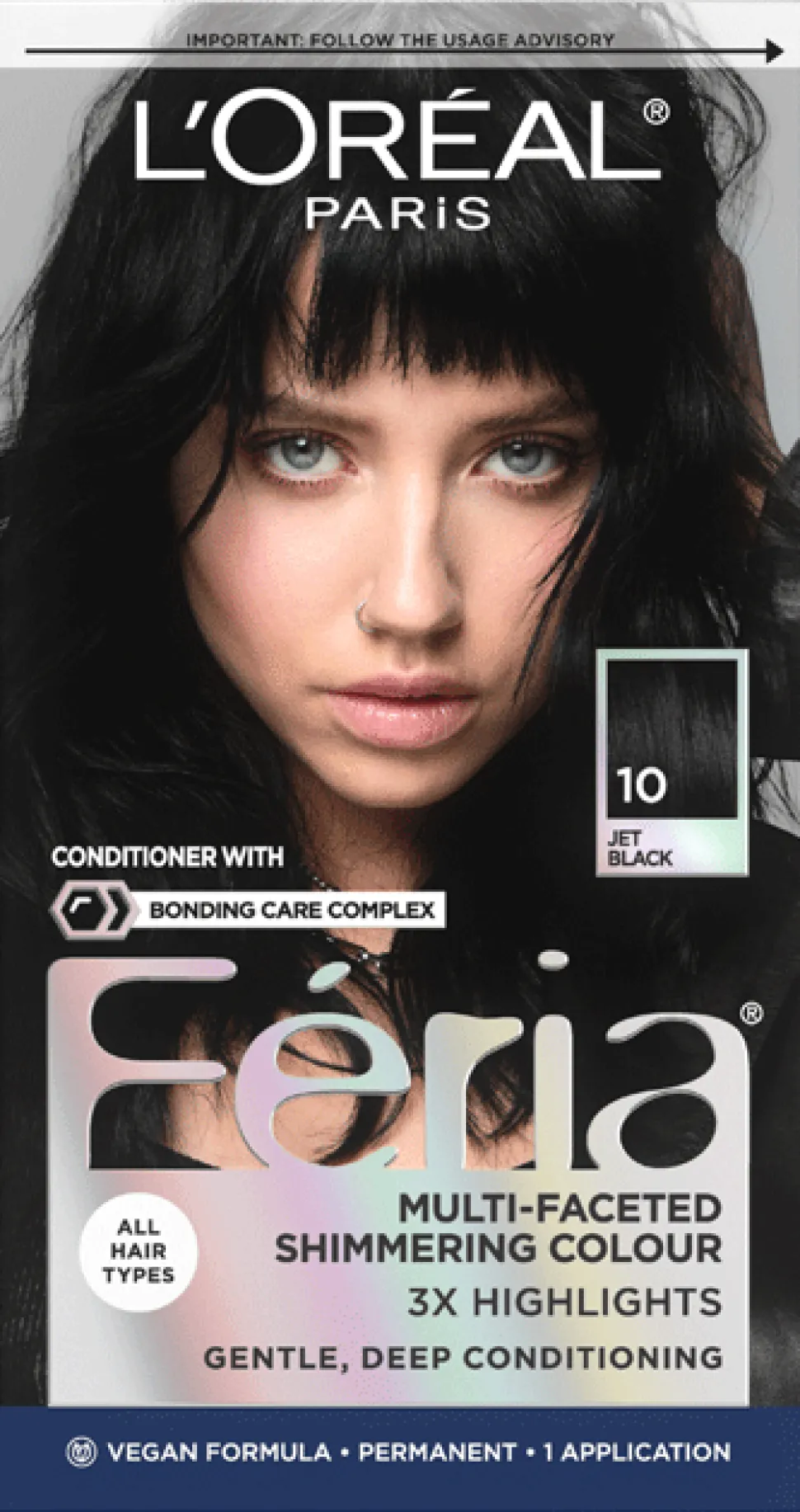 Multi-Faceted Shimmering Permanent Hair Color