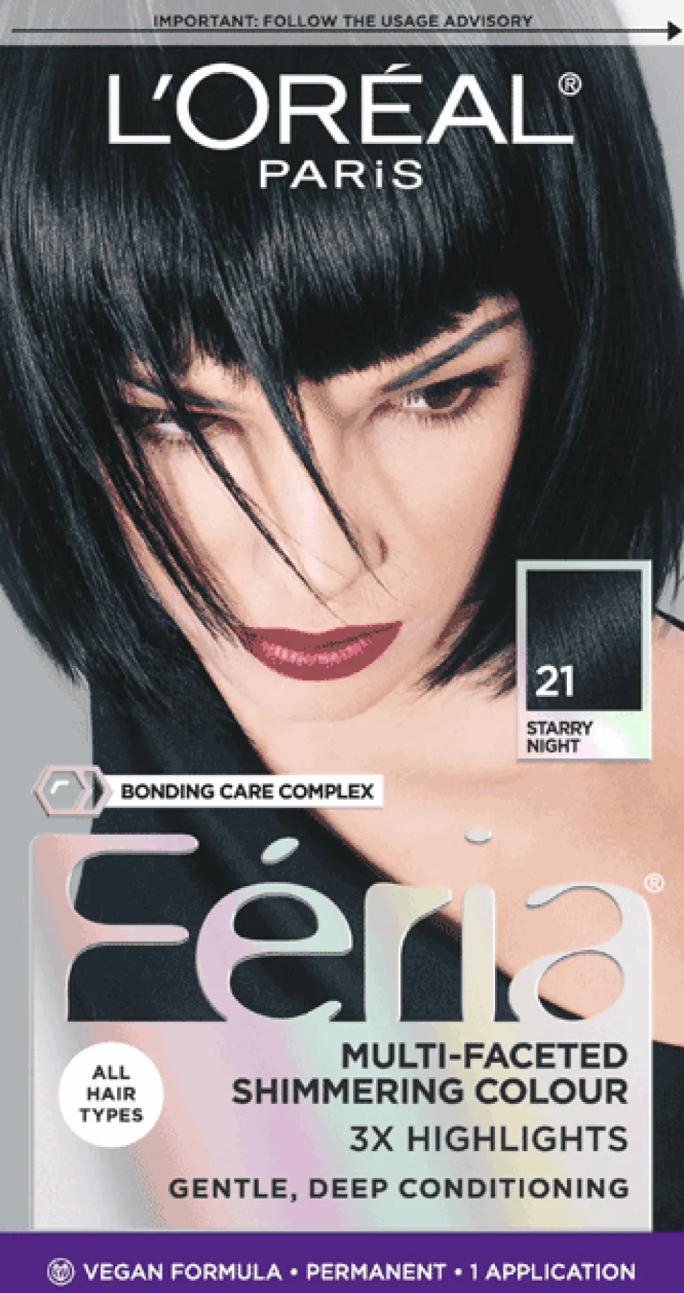 Multi-Faceted Shimmering Permanent Hair Color with Deep Conditioning