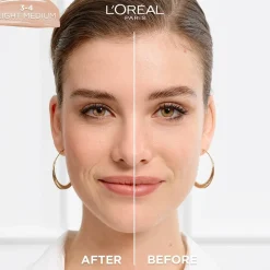 Nude Hyaluronic Tinted Serum Foundation with 1% Hyaluronic Acid, Lightweight Coverage For Dry Skin