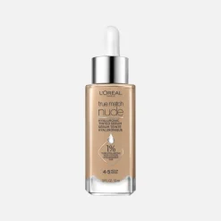 Nude Hyaluronic Tinted Serum Foundation with 1% Hyaluronic Acid, Lightweight Coverage For Dry Skin