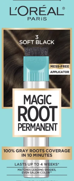 Permanent 10-Minute Root Coloring Kit for 100% Gray Hair Coverage
