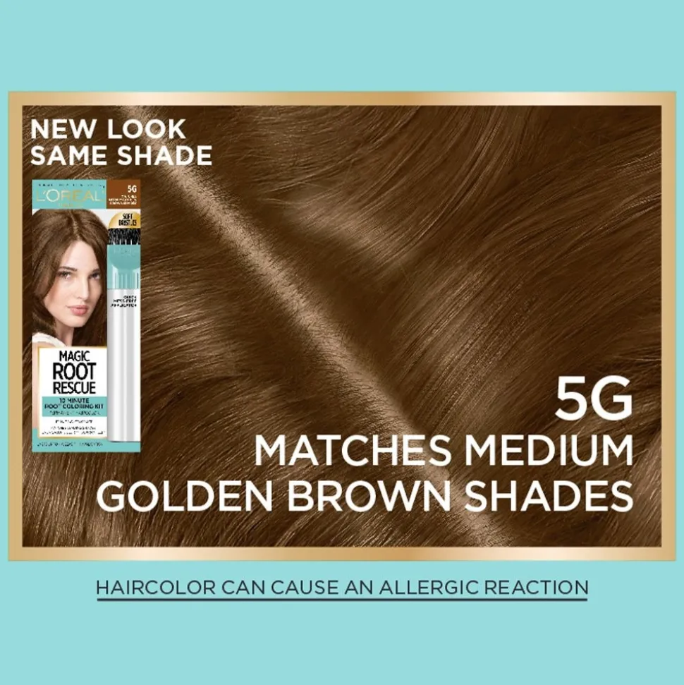 Permanent 10-Minute Root Coloring Kit for 100% Gray Hair Coverage