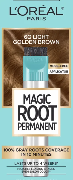 Permanent 10-Minute Root Coloring Kit for 100% Gray Hair Coverage