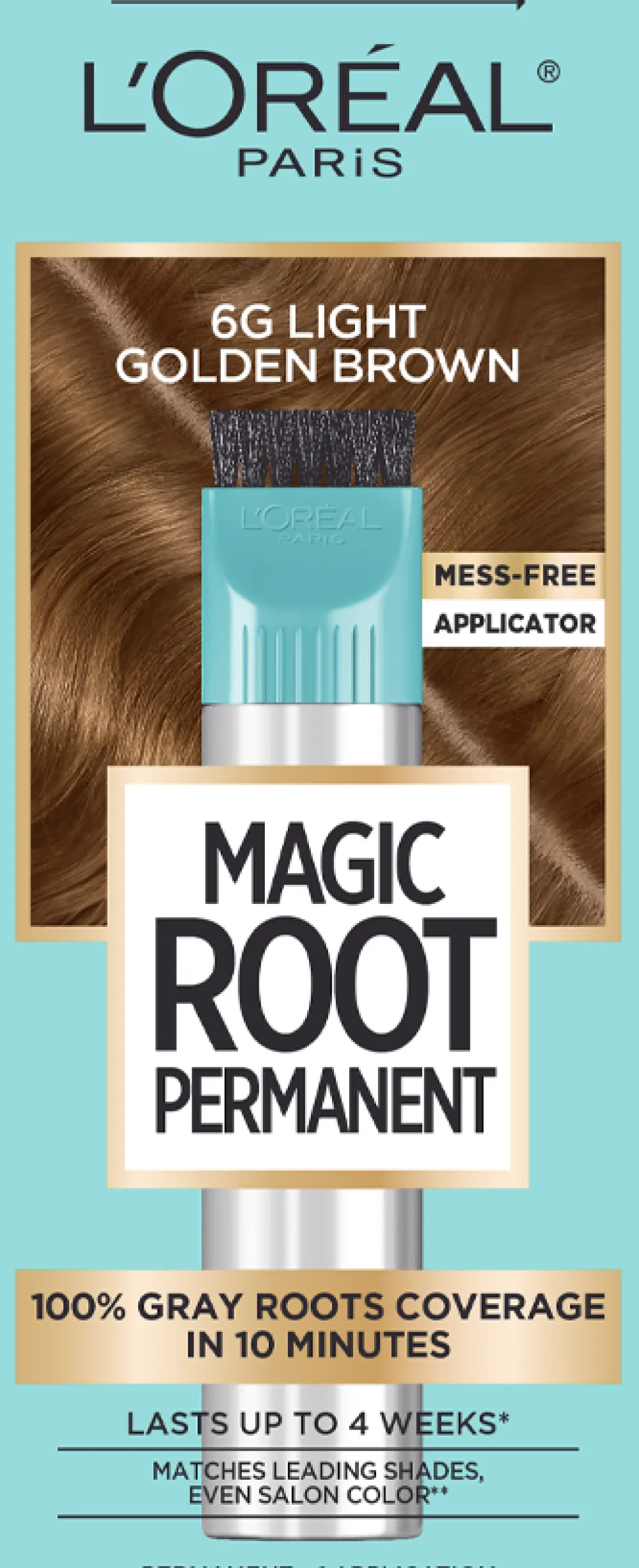Permanent 10-Minute Root Coloring Kit for 100% Gray Hair Coverage