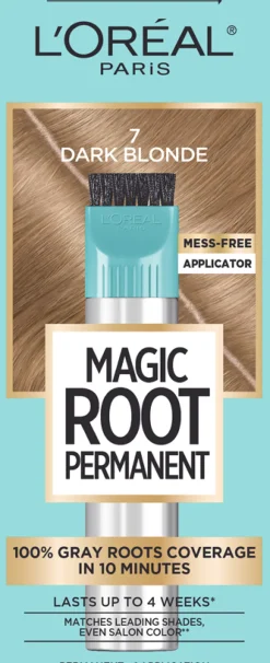 Permanent 10-Minute Root Coloring Kit for 100% Gray Hair Coverage