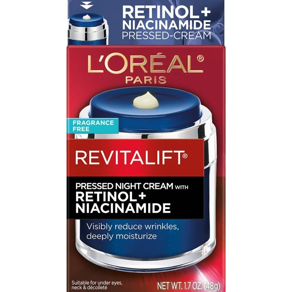 Pressed Night Moisturizer with Retinol + Niacinamide