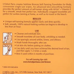 Self-Tanning Body Towelettes