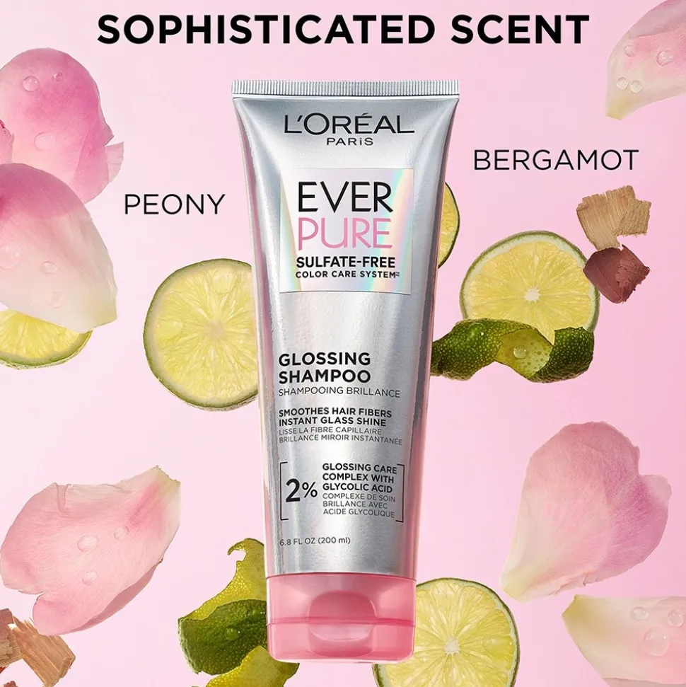 Sulfate-Free Glossing Shampoo for Shiny Hair
