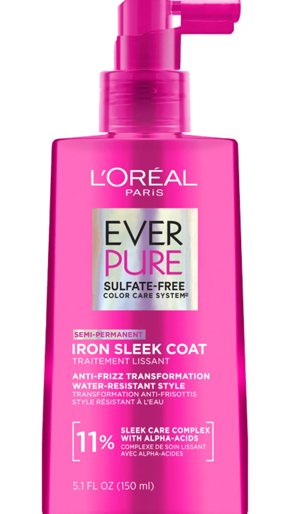 Sulfate Free Iron Sleek Coat Smoothing Treatment for Frizzy Hair