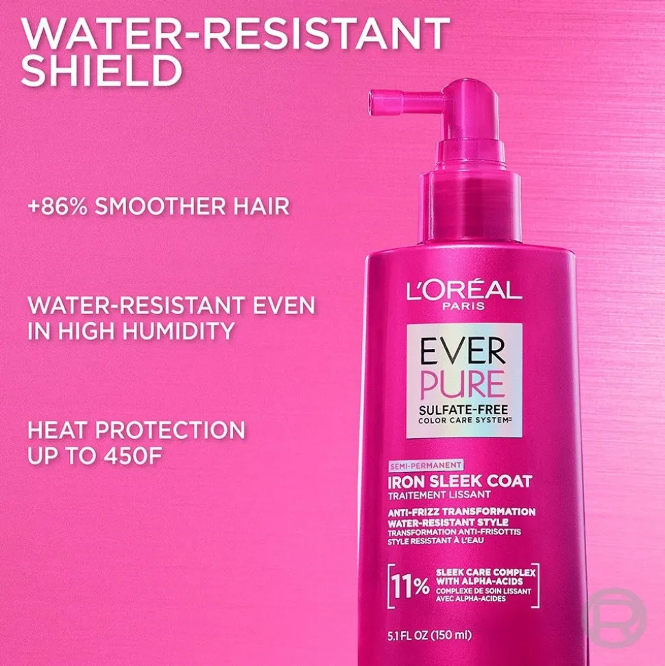 Sulfate Free Iron Sleek Coat Smoothing Treatment for Frizzy Hair