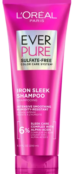 Sulfate Free Iron Sleek Smoothing Shampoo for Frizzy Hair