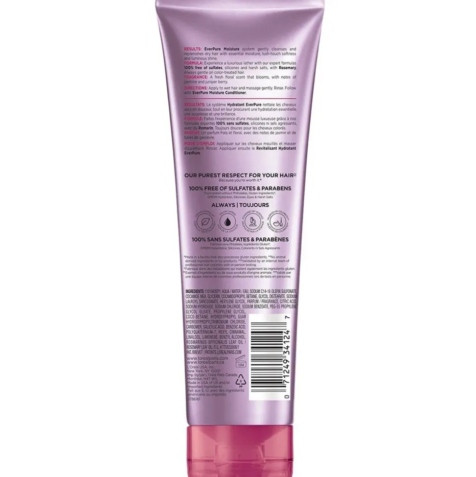 Sulfate Free Moisture Shampoo for Hydrating Dry Hair