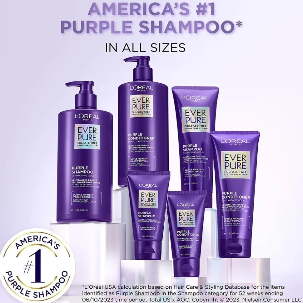 Sulfate Free Purple Conditioner for Toning Blonde Hair