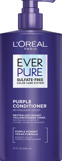 Sulfate Free Purple Conditioner for Toning Blonde Hair