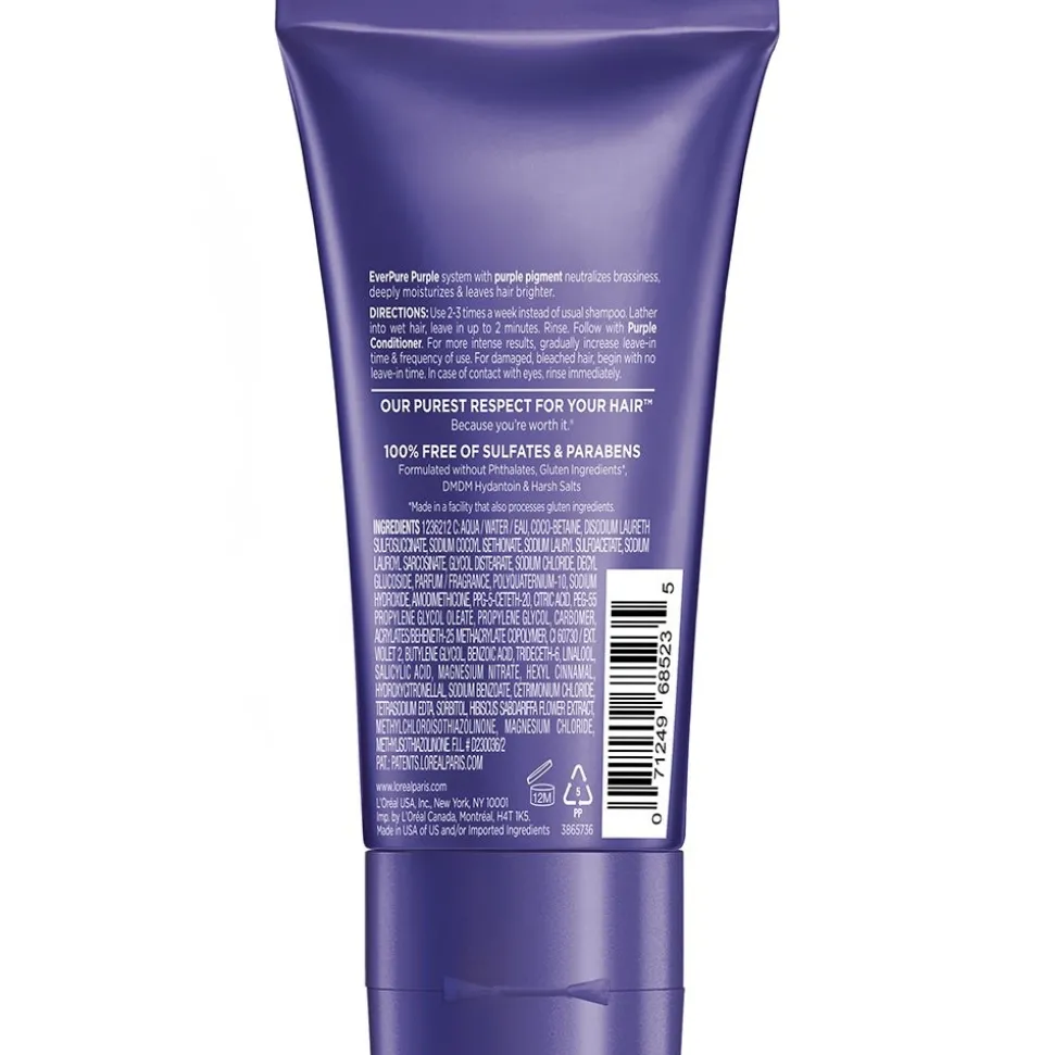 Sulfate Free Purple Shampoo for Toning Blonde or Bleached Hair