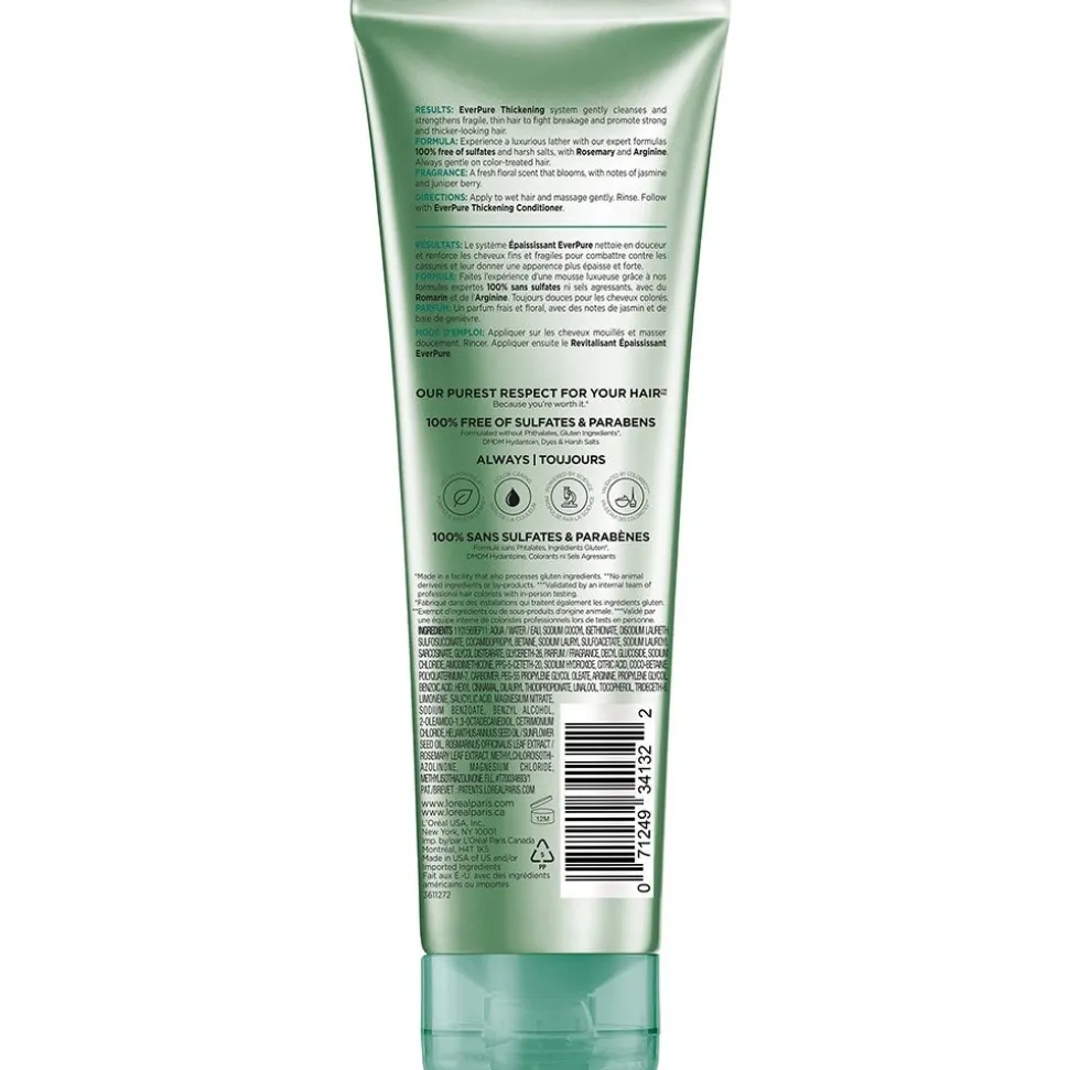 Sulfate Free Thickening Shampoo for Fortifying Fine Hair
