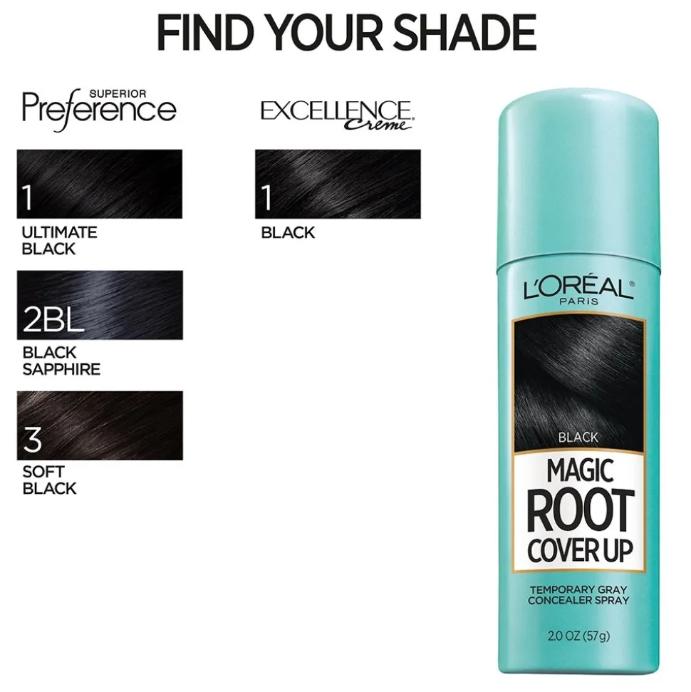 Temporary Root Cover Up Spray for Gray Root Coverage