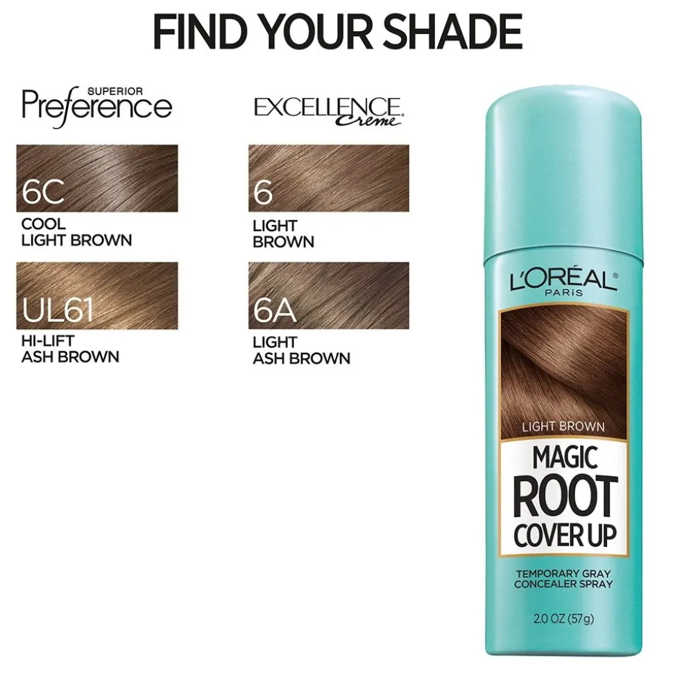 Temporary Root Cover Up Spray for Gray Root Coverage