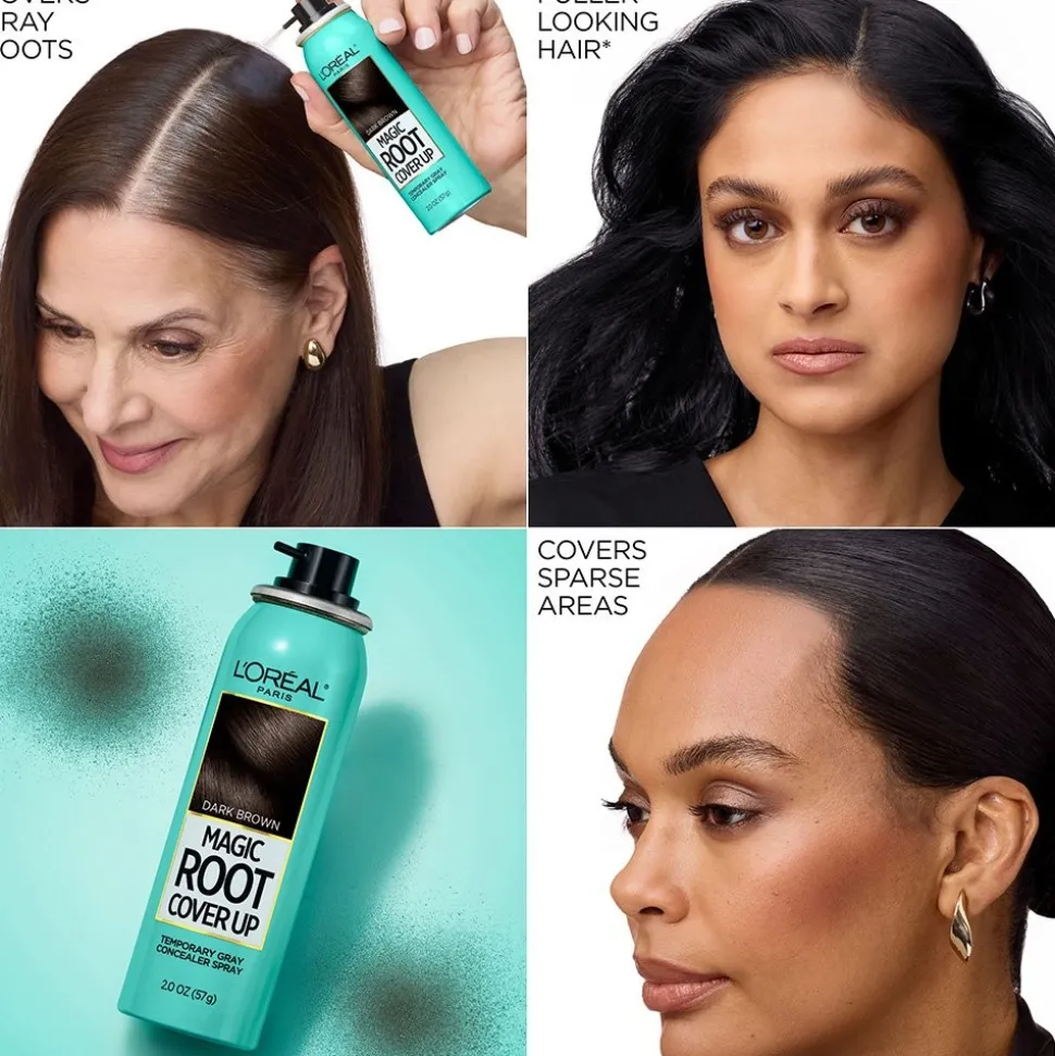 Temporary Root Cover Up Spray for Gray Root Coverage