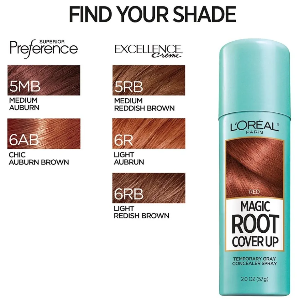 Temporary Root Cover Up Spray for Gray Root Coverage