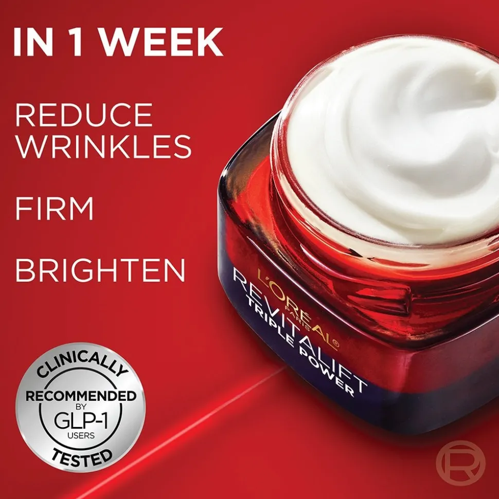 Triple Power Anti-Aging Moisturizer for Wrinkles, Firmness & Brightness, Fragrance-Free