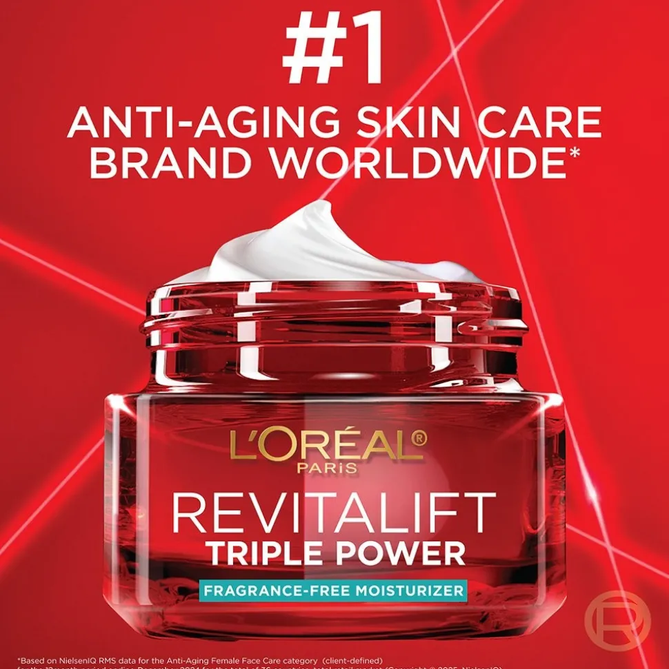 Triple Power Anti-Aging Moisturizer for Wrinkles, Firmness & Brightness, Fragrance-Free